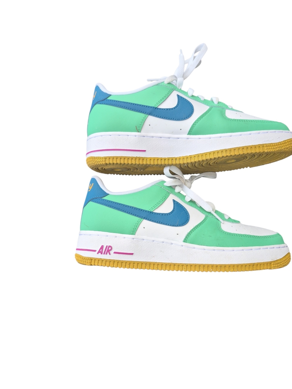 Nike Air Low Top Sneakers in Mint Green and Blue